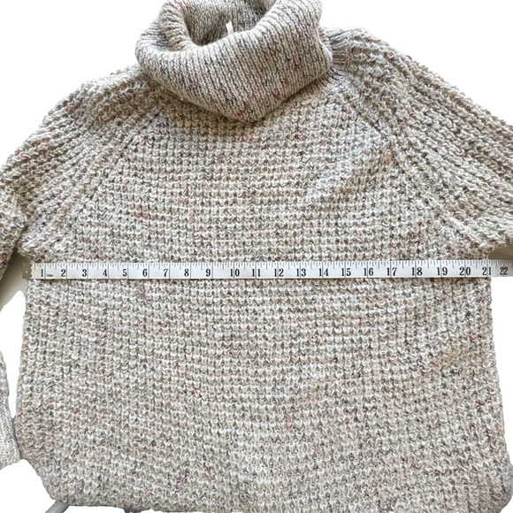 Free People Dylan Tweedy Size XS Chunky Knit Blend Tunic Sweater - Picture 7 of 10